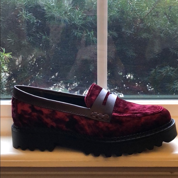 Sam Edelman Shoes - SAM EDELMAN NEW Burgundy Crushed Velvet